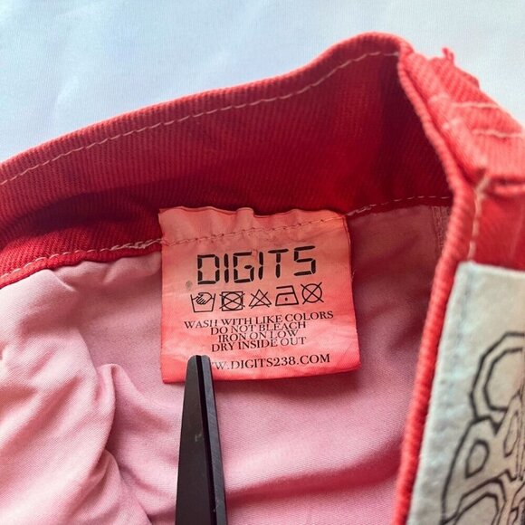 DIGITS 238 ROBO DENIM MEN'S ORANGE BAGGY STREETWEAR WIDE LEG JEANS - XS - Picture 12 of 12